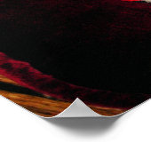 甘い黒いパグのポスター ポスター (角)