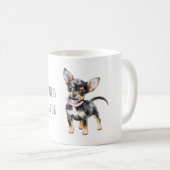 甘い黒い子犬 コーヒーマグカップ (正面右)
