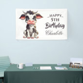 甘い黒い牛 横断幕 (トレードショー)