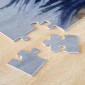 甘い黒と白のパピロンパピー ジグソーパズル (側面)