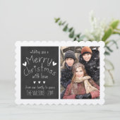 甘い黒板 | 休日の写真グリーティングカード シーズンカード (スタンド正面)