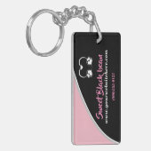 甘い黒豆プロモーションビジネスキーチェーン キーホルダー (正面左)