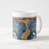 甘い黒HAVANESE %PIPE%の特大のマグ ジャンボコーヒーマグカップ (正面右)