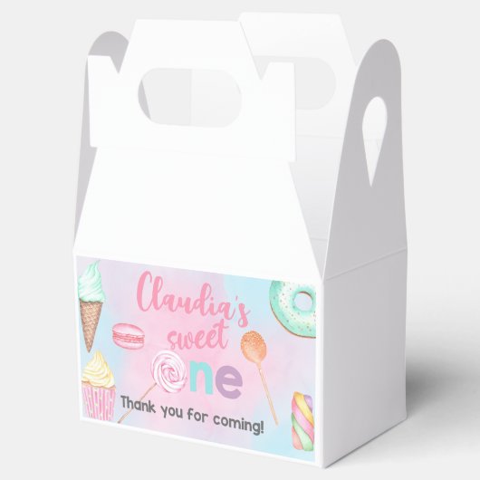 甘い1女の子の誕生日のお願いボックス、おやつりボックス。 フェイバーボックス (オープン)