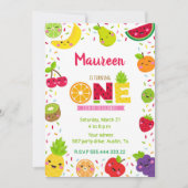 甘い1年間の招待、フルーツパーティー 招待状 (正面)