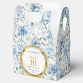 甘い16お気に入りボックスウォーターカラーブルーボホフローラ フェイバーボックス (オープン)