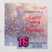 甘い16の呼び出し 招待状 (正面/裏面)