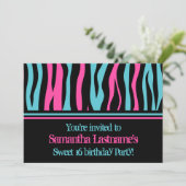 甘い16の誕生日パーティー 招待状 (スタンド正面)