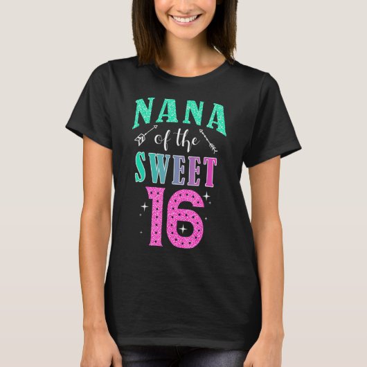 甘い16のNanaの16親のマッチング家族 Tシャツ (正面)