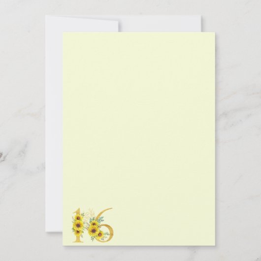 甘い16ひまわり誕生日日付を保存 セーブザデート (裏面)