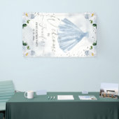 甘い16ウェルカムサインウォーター色のフローラドレス 横断幕 (トレードショー)