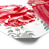 甘い16ウェルカムサインバタフライブルー王室のドレス ポスター (角)