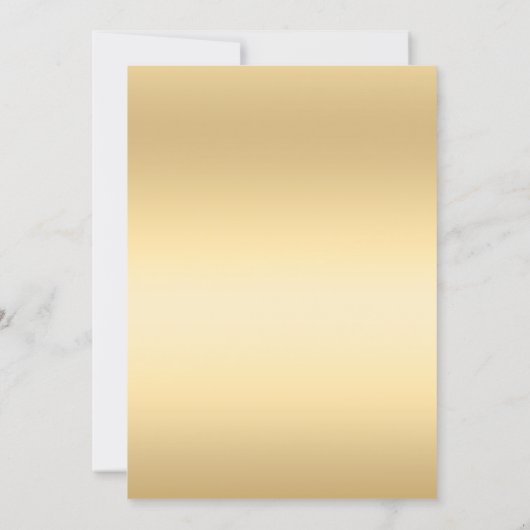 甘い16エメラルドグリーン金ゴールドドレスフローラ 招待状 (裏面)