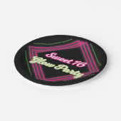 甘い16グローパーティープレート ペーパープレート (アングル)