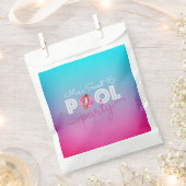 甘い16サマープールパーティーの好意クッキー フェイバーバッグ (クリップ留めされた状態)