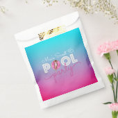 甘い16サマープールパーティーの好意クッキー フェイバーバッグ (封をした状態)