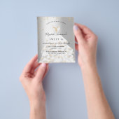 甘い16シルバーの金ゴールドドレスの予算招待 チラシ (手)