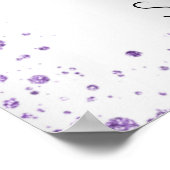 甘い16シルバーバイオレットグリッターウェルカムバルーン ポスター (角)