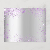 甘い16シルバーパープルドレスの予算は、日付を保存 チラシ (裏面)