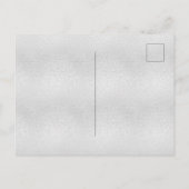 甘い16シルバーブルーのグリッターバルーン華 インビテーションポストカード (裏面)