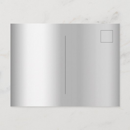 甘い16シルバーブルーのバルーンは日付を保存 案内ポストカード (裏面)