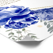 甘い16シーティンググラフサインブルーバターフリス ポスター (角)