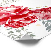 甘い16シーティンググラフサインレッドバターフリス ポスター (角)