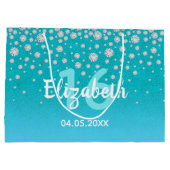 甘い16ティール（緑がかった色）ブルーグリーンフリッター名 ラージペーパーバッグ (裏面)