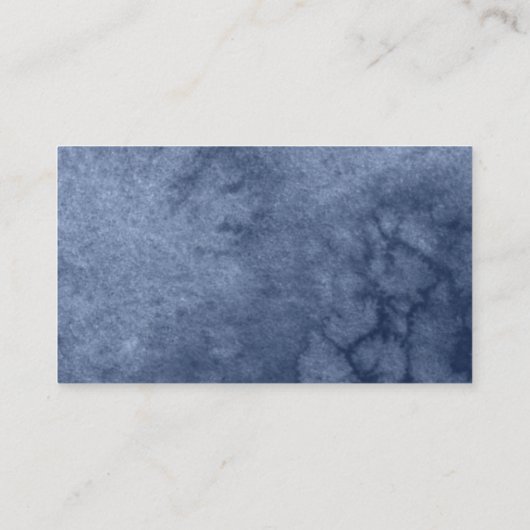 甘い16ネイビーブルーフローラバタフライRSVPエンクロージャ 名刺 (裏面)