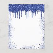 甘い16ネイビーブルーホワイトバジェット招待 チラシ (裏面)