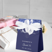 甘い16ネイビーブルー白い吹き感謝してい出し フェイバーボックス