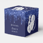甘い16ネイビーブルー白い吹き感謝してい出し フェイバーボックス (裏面サイド)