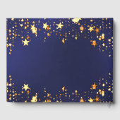 甘い16ネイビーブルー金ゴールド星 ゲストブック (裏面)