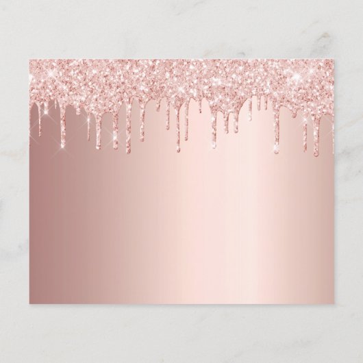 甘い16バラ赤面写真Save the Date card (裏面)