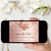 甘い16バラ金ゴールドグリッターは風船を乾燥 セーブザデート