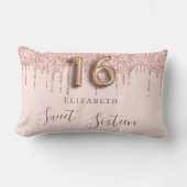 甘い16バラ金ゴールドグリッタードライブ名 ランバークッション (正面)