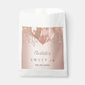 甘い16バラ金ゴールドグリッターバルーン16th フェイバーバッグ (正面)