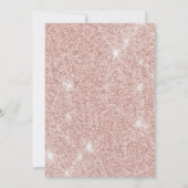 甘い16バラ金ゴールドグリッター写真パーティー 招待状 (裏面)