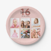 甘い16バラ金ゴールド赤面写真名 ペーパープレート (正面)