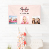 甘い16バラ金ゴールド赤面名ようこそ 横断幕 (インサイチュ)