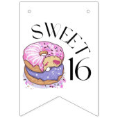 甘い16バンティングバナー バンティングフラッグ (第3の旗)