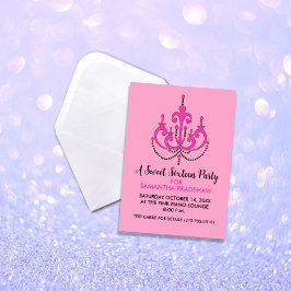 甘い16バースデーパーティ招待状(ピンク) 招待状