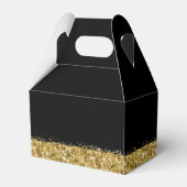 甘い16パーソナライズされたフォトブラック金ゴールド フェイバーボックス (裏面サイド)