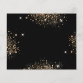 甘い16パーティーブラック金ゴールド予算は日付を保存 チラシ (裏面)