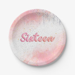 甘い16パーティープレート ペーパープレート