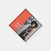 甘い16パーティー紙ナプキンコーラルブラック スタンダードカクテルナプキン (角)