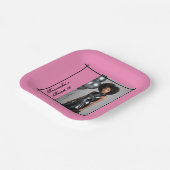 甘い16パーティー紙ナプキンピンクブラック ペーパープレート (傾斜あり)