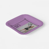 甘い16パーティー紙ナプキン薄紫紫ブラック ペーパープレート (傾斜あり)