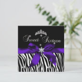 甘い16パープルゼブラブラックダイヤモンドの画像 招待状 (スタンド正面)