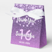 甘い16パープルピンクグリッターダイヤモンド フェイバーボックス (正面サイド)